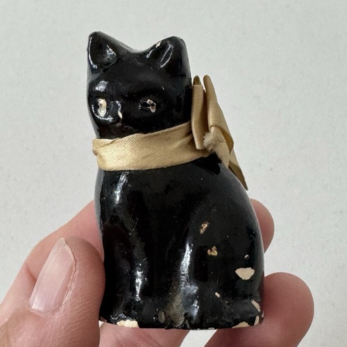 Vintage black cat - black,