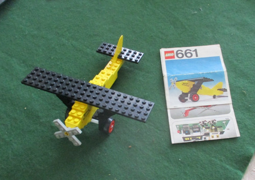 Vintage lego set 661 aeroplane - vintage,