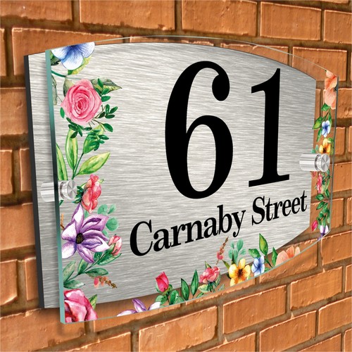 House sign personalised door - house,