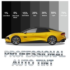 CAR WINDOW TINT FILM KIT TINTING SUPER DARK BLACK LIMO 1% 5% 15% 25% 35% 50% 70%