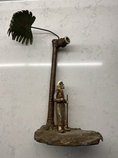 ANTIQUE AUSTRIAN PAINTED LAMP