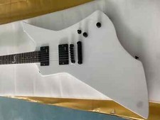 LTD Snakebyte Metallic James Hetfield Snow White Explorer Electric Guitar