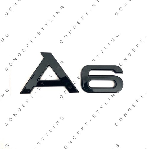 Audi badge gloss - black, boot