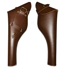 WW I&II British Service .455 Webley Revolver Leather Holster For Sam Browne Belt