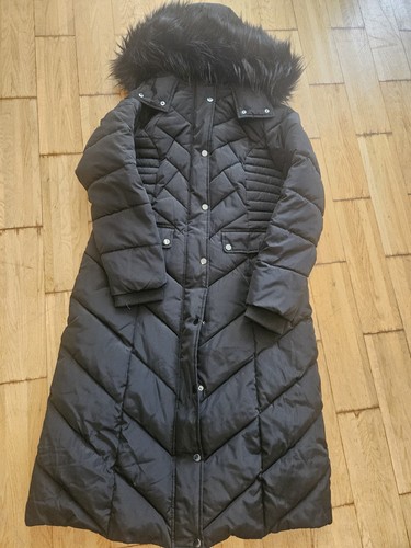 Women black long puffer - women’s,