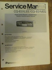 Panasonic  CQ-E01LEE / CQ-E01VSG  Car Radio Cassette  Original Service Manual