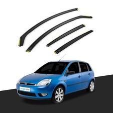 Ford Fiesta MK6 2002-2008 5 Door Hatchback Wind Deflectors 4pc Tinted