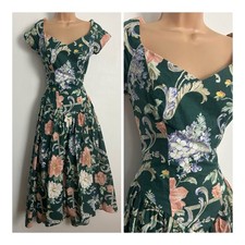 Vintage 80s LORALIE Dark Green