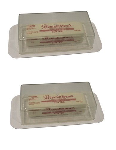Pack butter dish with - with, &