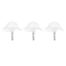  3 Pcs Bridal Floral Handle with Lace Wedding Bride Bouquet Supply