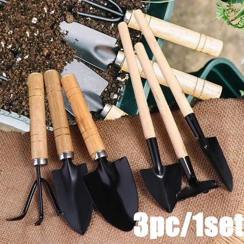 Mini garden tool set rake - set,
