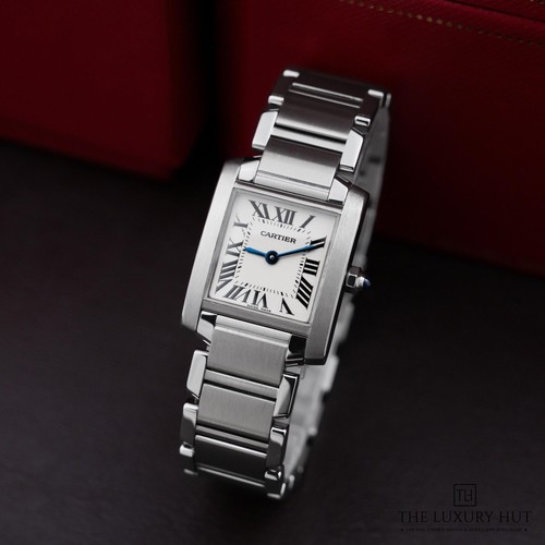 Cartier tank francaise ladies - cartier,