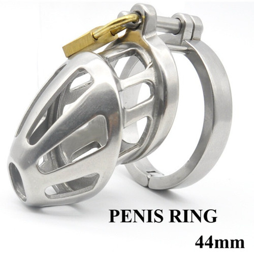 Stainless steel male chastity - steel,