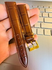 18MM Omega Brown Leather Watch