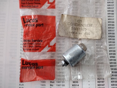 Genuine 1960 lucas condenser - lucas,