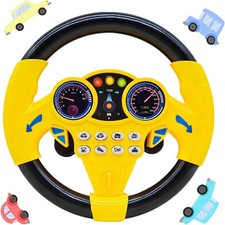 Children's Steering Wheel Toys, Simulated Portable Driving Controller Car Toys