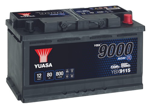 Yuasa car battery 12v 80ah - car,