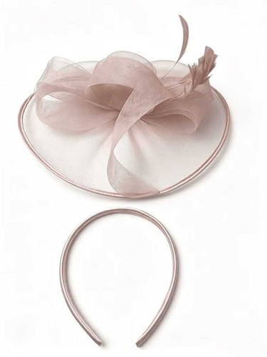 Large wedding fascinator - large,