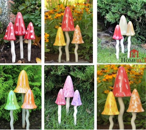 Garden ornaments toadstools - garden,