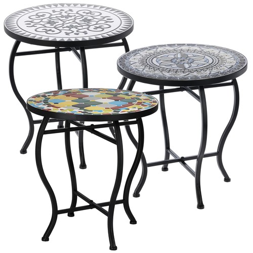 40cm mosaic round bistro side - round,
