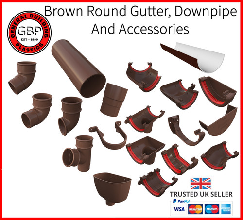 Half round brown - round, 112mm