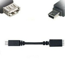 Mini USB B Male to Standard USB Host Cable A Female OTG Adapter Cable