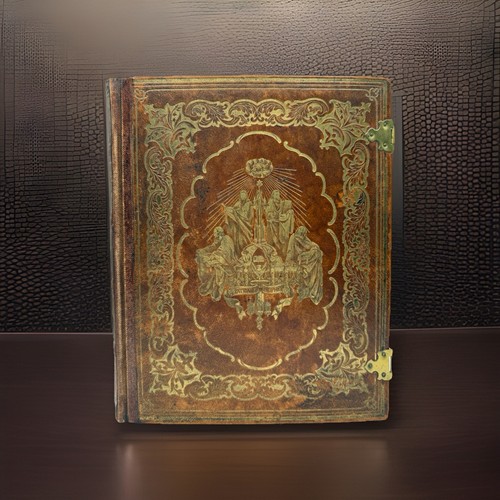 1855 antique family holy bible - holy,