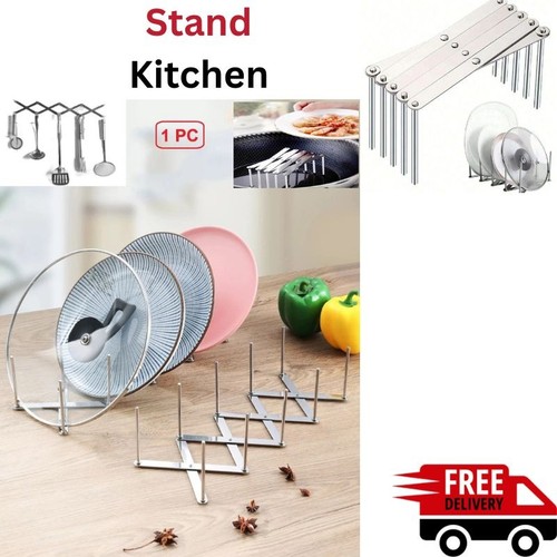 Adjustable pot pan lid - lid, stand