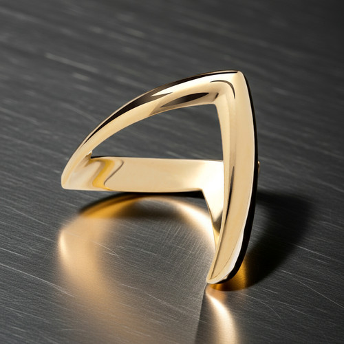 18ct gold double - 18ct, ring