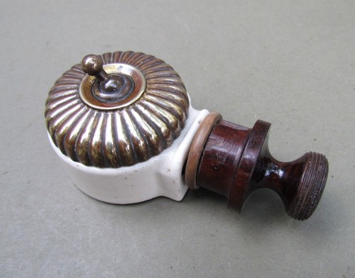 Vintage ceramic brass - ceramic, &