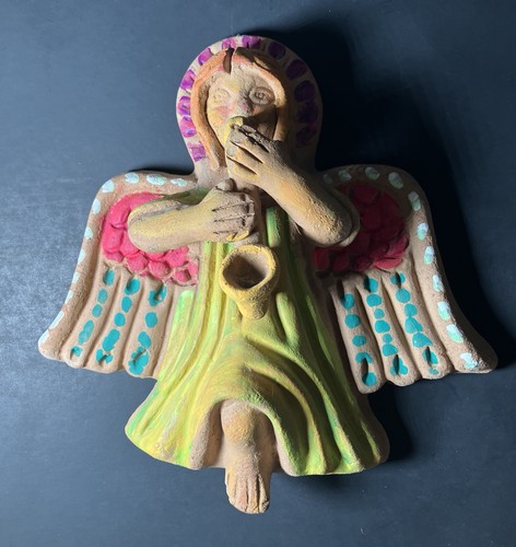 Mexican clay pottery - mexican, angel
