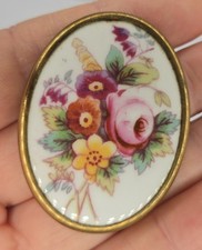 Vintage Brooch Royal Worcester