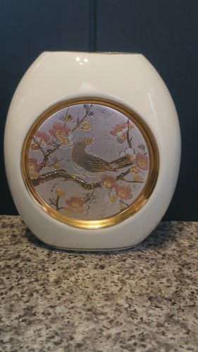 Chokin vase song bird - chokin,