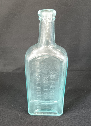 Antique glass bottle - glass,
