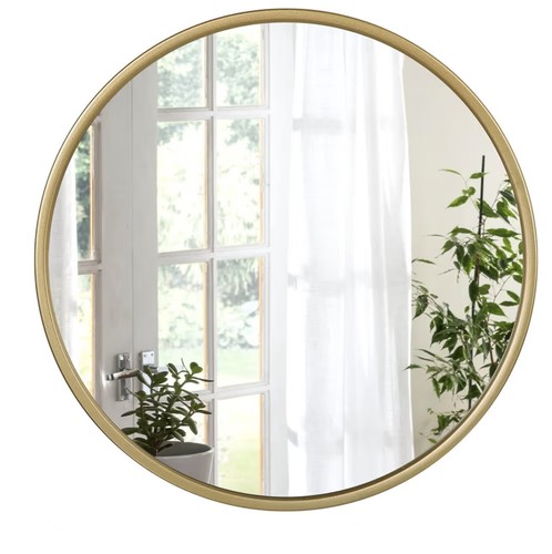 Gold 50cm round mirror new