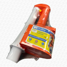 Dudley Turbo 44-R 2-Part Syphon D Shape Toilet Flush Siphon 11" Tall S44R