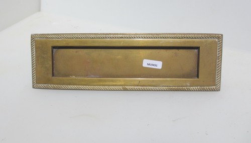 Vintage brass letterbox letter - vintage,
