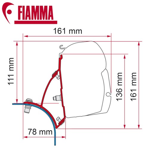 Fiamma awning bracket - awning,
