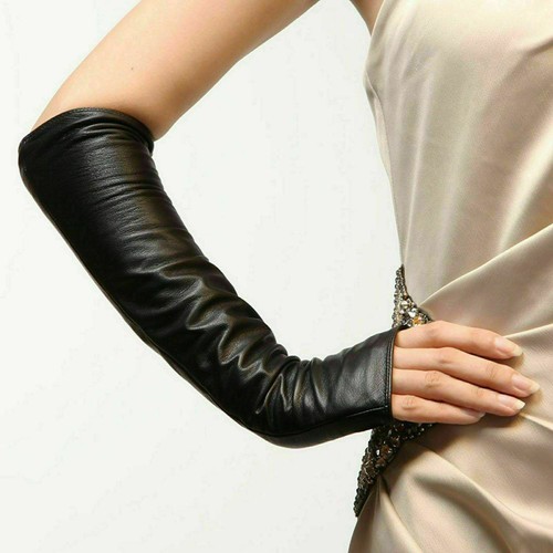 Fingerless genuine leather - genuine,