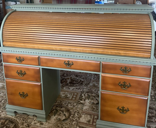 Roll top bureau desk - roll,