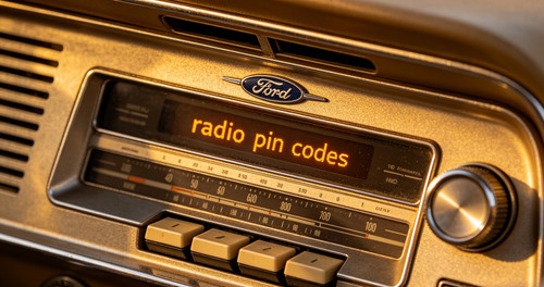 Ford radio code - radio, m