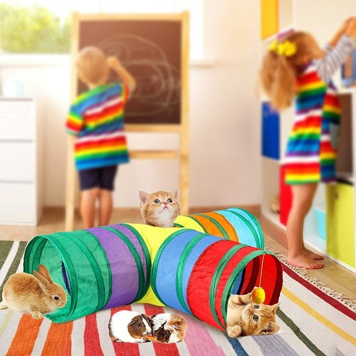 Foldable rainbow tunnel tube - foldable,