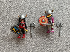 Pair of Vintage Playmobil Viking Warriors. Approx 25 years old.