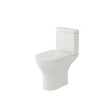 Bathroom Toilet Pan Soft Close Ceramic Cistern Seat Modern White Ceramic WC