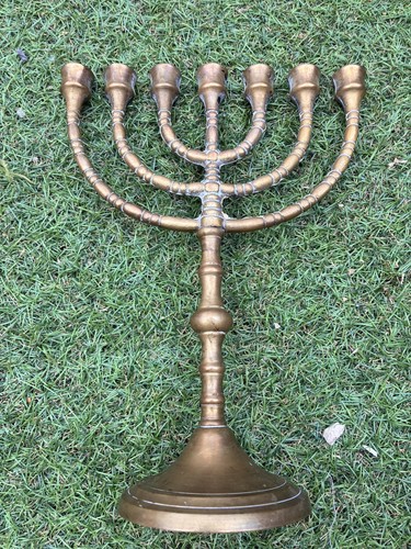 Large vintage brass branch - brass, 7