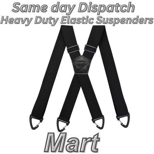 Heavy duty elastic suspenders - elastic,