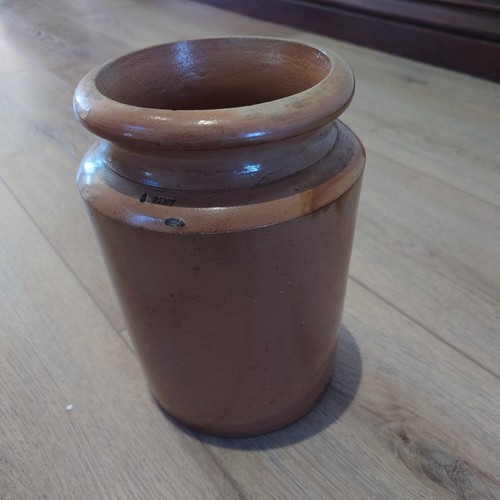 Vintage stoneware storage jars - vintage,