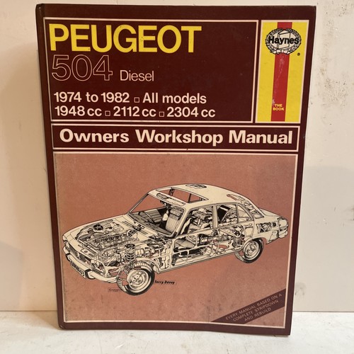Haynes peugeot 504 - peugeot, petrol