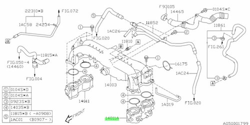 Manifold assembly intake for - assembly,