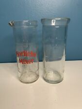 2 Vintage Horlicks Mixer Glass Jug Jars 1960s Kitchenalia 